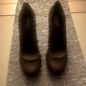 Coach leather heels